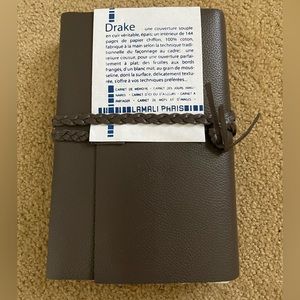 Leather Journal with handmade, cotton paper